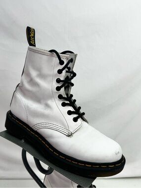 Dr Martens 1460 White Holographic Boots Size 8